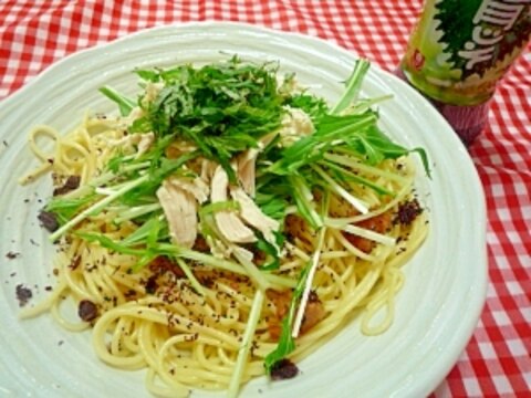 さっぱりヘルシー★青じそ梅パスタ